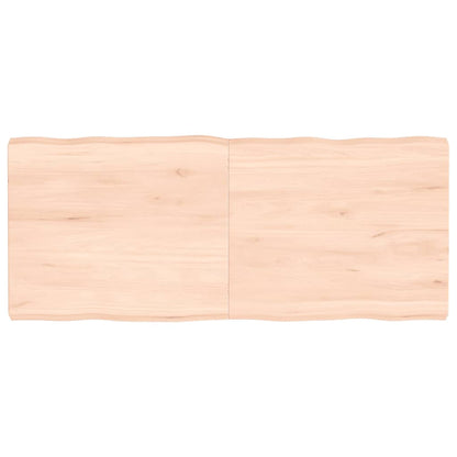 Tablero de mesa madera maciza borde natural 140x60x(2-6) cm