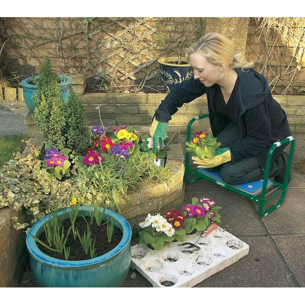 Draper Tools Gardening Kneeler Stool Iron Green 64970 