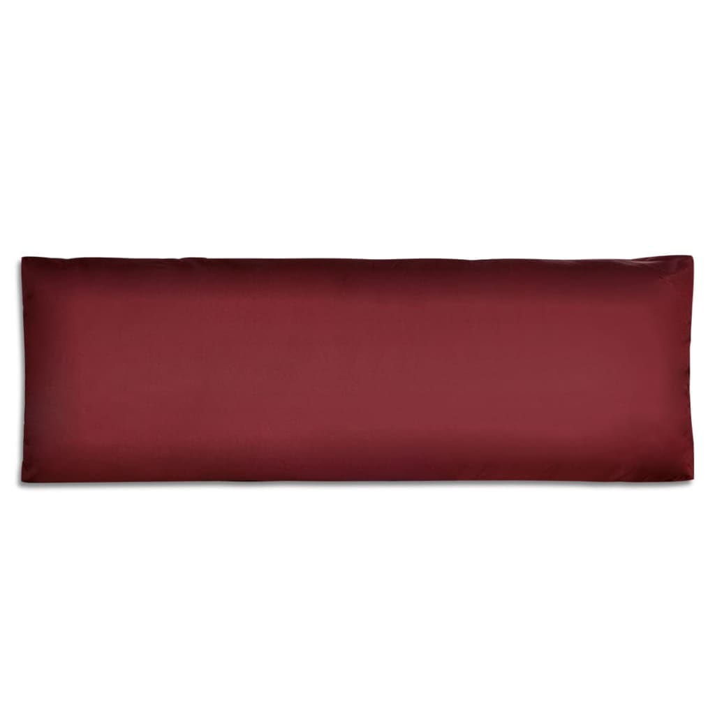 Wine red upholstered back cushion 120x40x10 cm