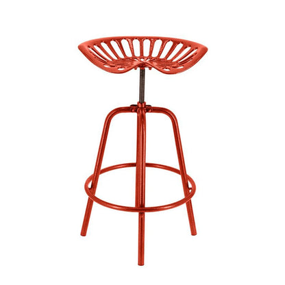 Esschert Design Stool in the shape of a red tractor seat