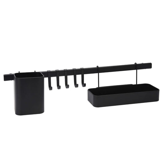 Excellent Houseware 8 Piece Kitchen Utensil Holder Set Black