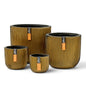 Capi Groove 4-piece pot set, gold