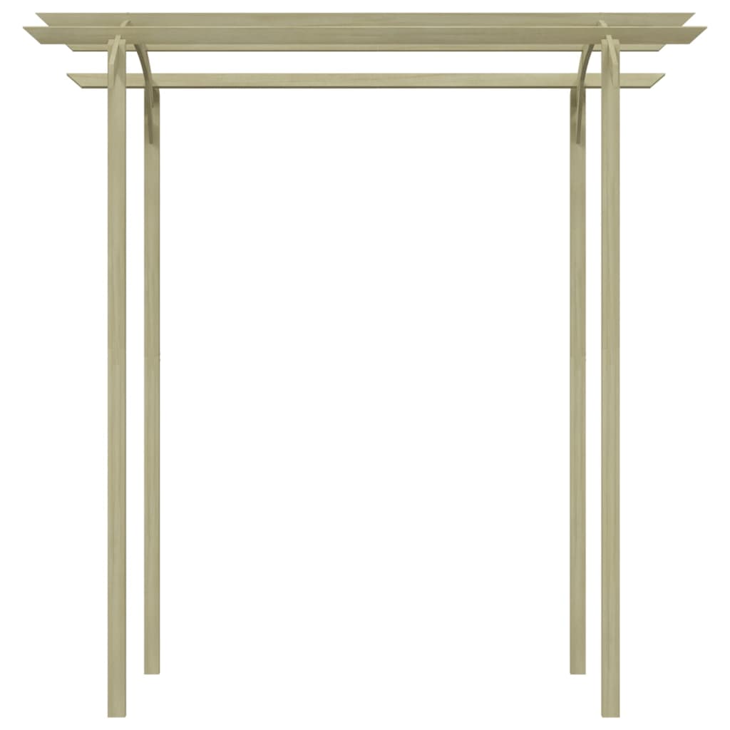 Pérgola de jardín madera de pino impregnada 180x197x210 cm