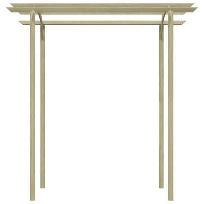 Pérgola de jardín madera de pino impregnada 180x197x210 cm