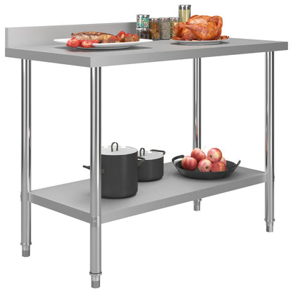 Mesa de trabajo para cocina acero inoxidable varias medidas