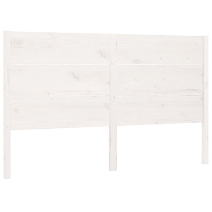 Solid white pine wood headboard 186x4x100 cm