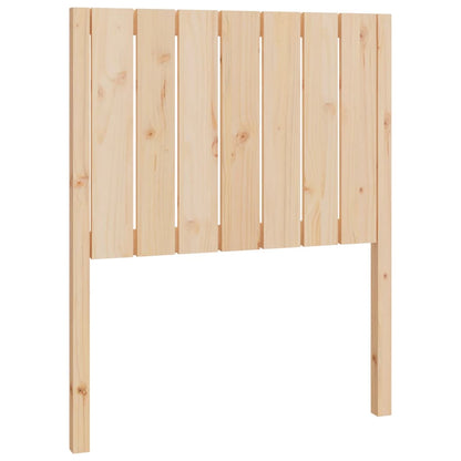 Solid pine wood headboard 80.5x4x100 cm