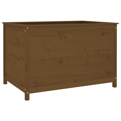 Raised garden bed honey brown pine wood 119.5x82.5x78 cm