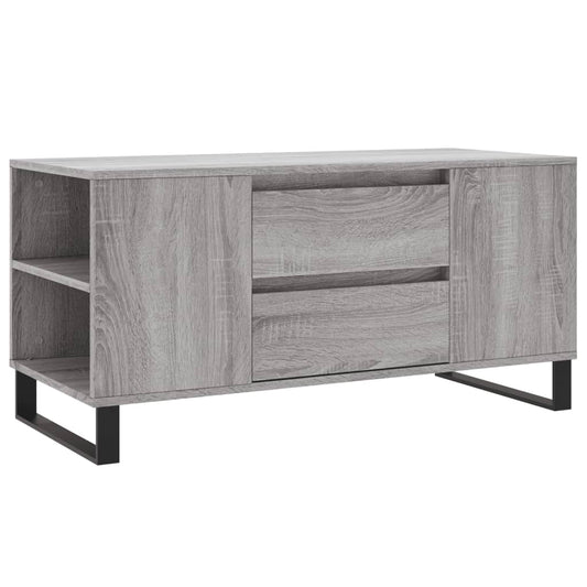 Sonoma grey engineered wood coffee table 102x44.5x50 cm