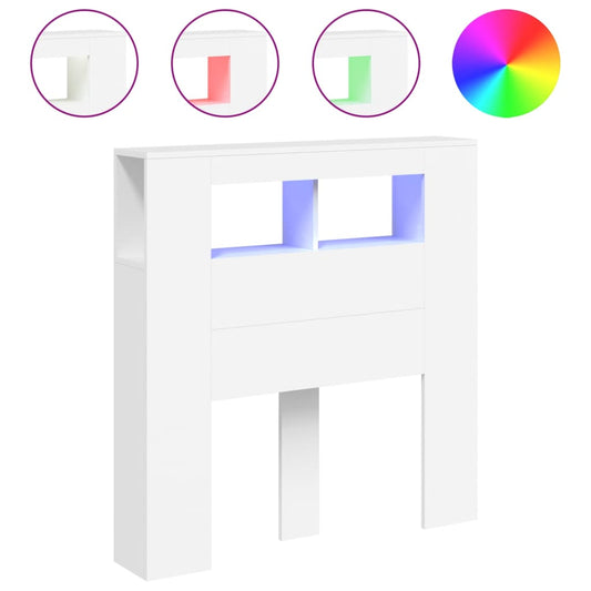 Cabecero con LED madera de ingeniería