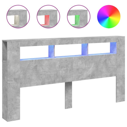 Cabecero con LED madera de ingeniería