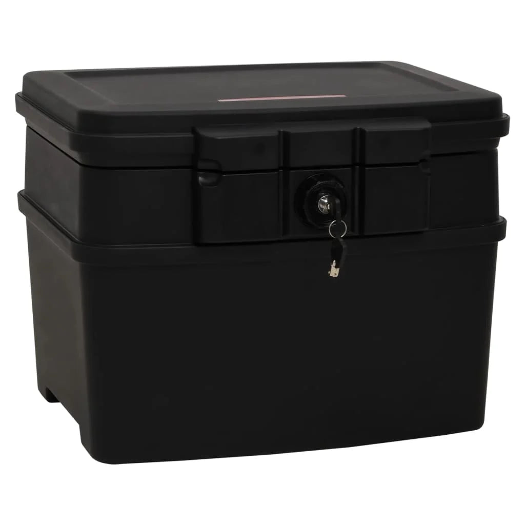 Caja fuerte negra impermeable ignífuga