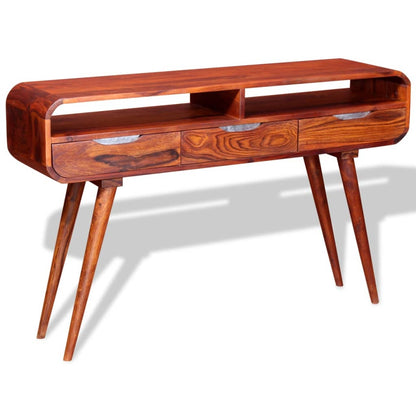 Mesa consola de madera maciza de sheesham 120x30x75 cm