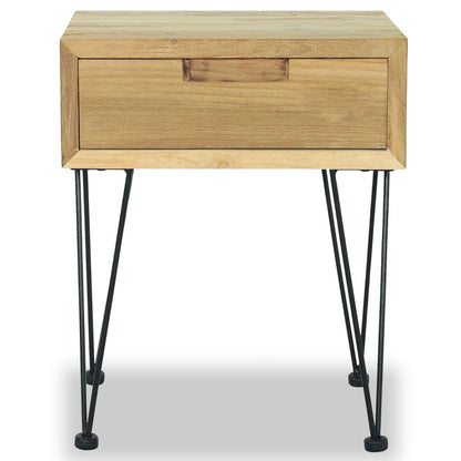 Bedside tables 2 units solid teak 40x30x50 cm