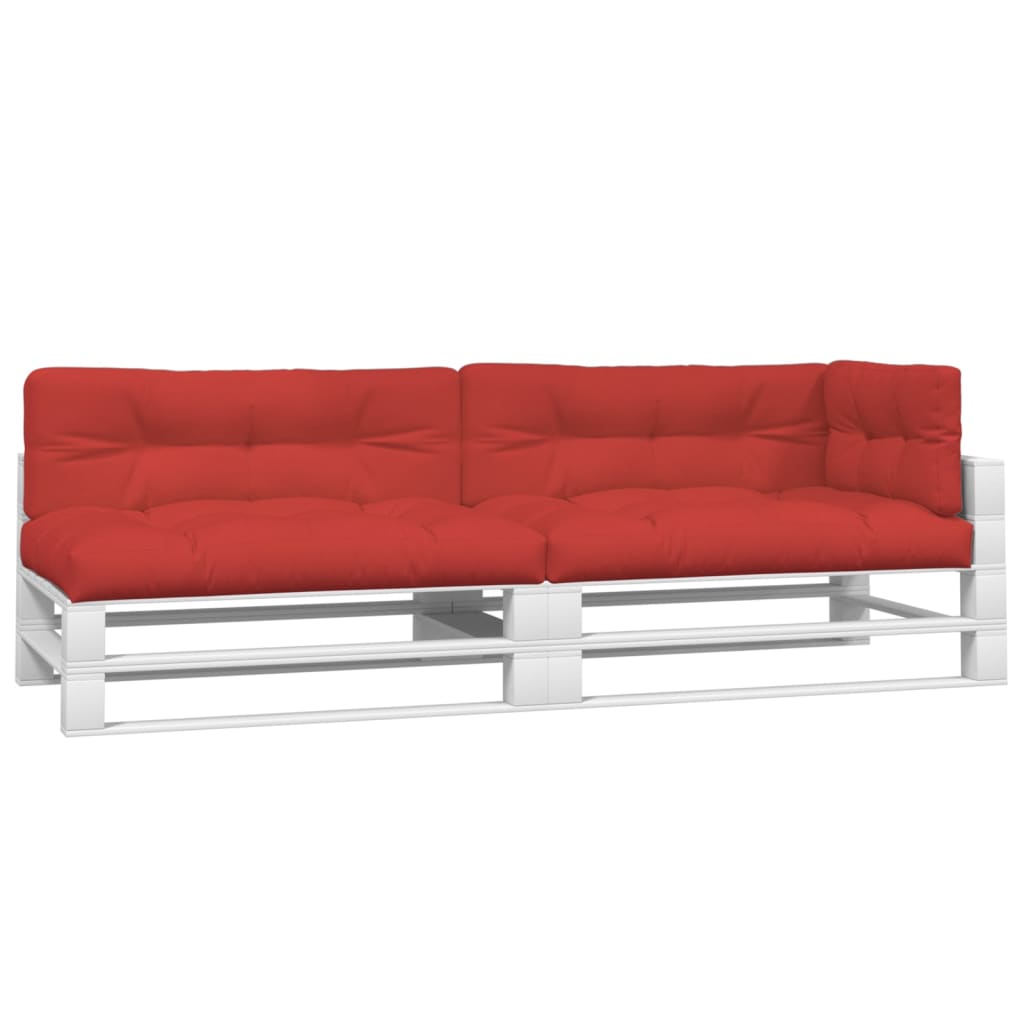 Cushions for pallet sofa 5 units red fabric