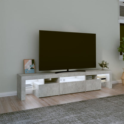 vidaXL TV Cabinet with LED Lights 200x36.5x40 cm 