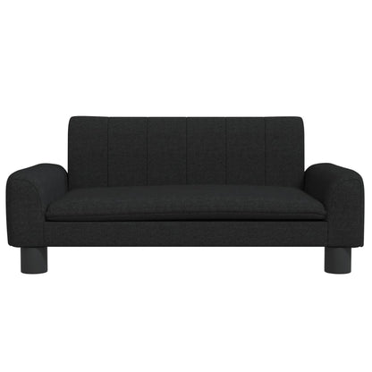 Children's sofa in black fabric 70x45x30 cm