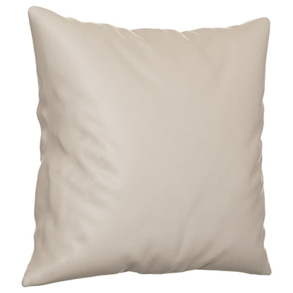 Decorative cushions 2 pcs microfiber fabric cream 40x40 cm