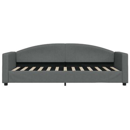 Dark grey fabric sofa bed 80x200 cm