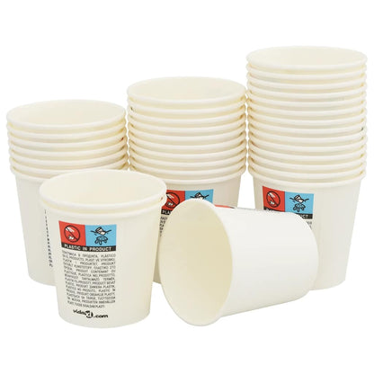 Tazas de café de papel 1000 uds 100-200-300-400ml blanco marrón