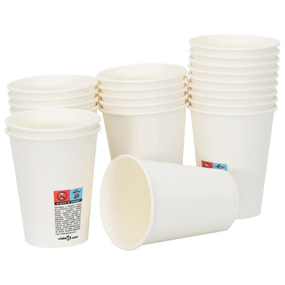 Tazas de café de papel 1000 uds 100-200-300-400ml blanco marrón