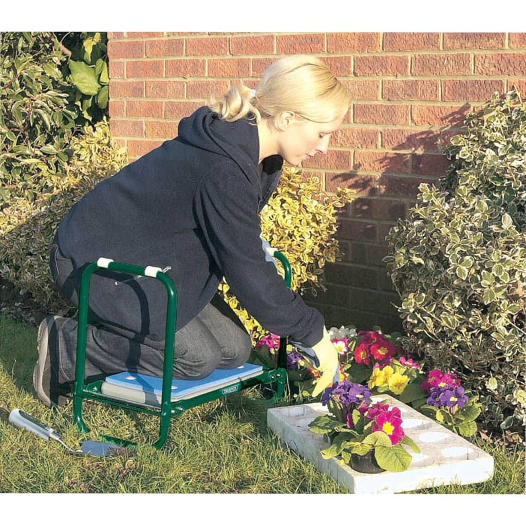 Draper Tools Gardening Kneeler Stool Iron Green 64970 