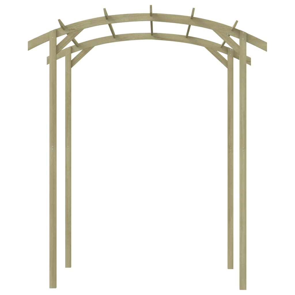 Pérgola de jardín madera de pino impregnada 180x197x210 cm