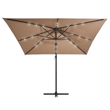 Cantilever parasol with LED lights 250x250 cm various finishes 