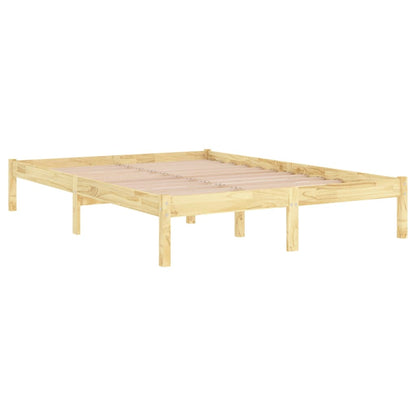 Solid pine wood bed frame 