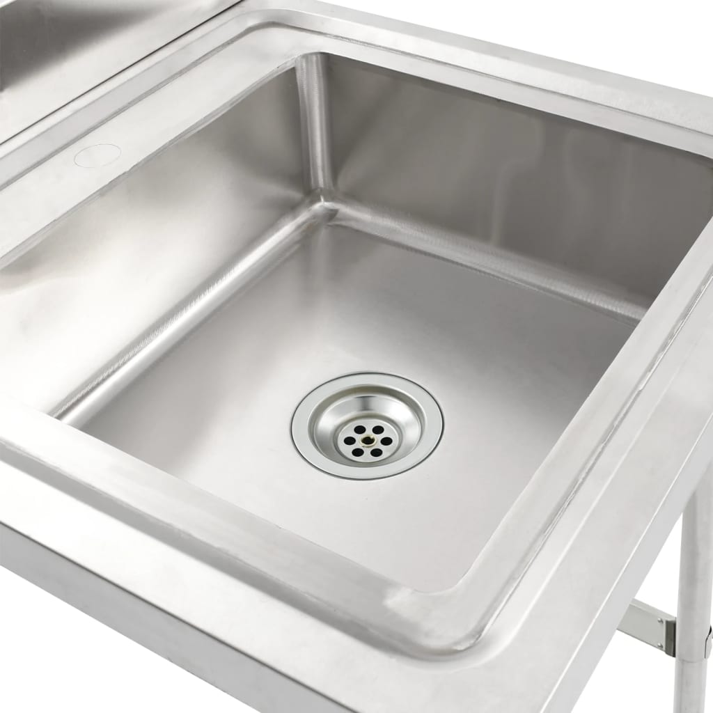 Single bowl stainless steel kitchen sink 