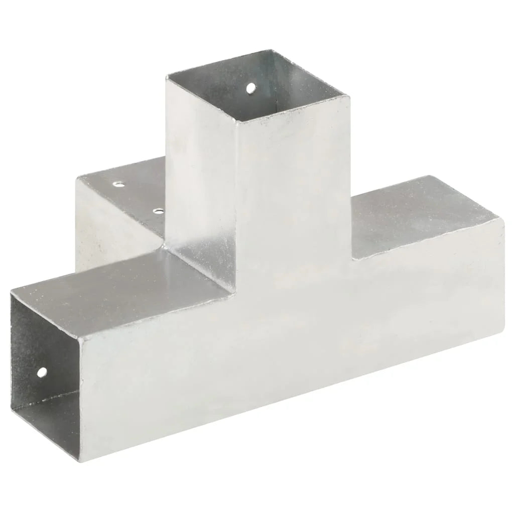 4 Conectores uniones de postes en forma de L/T/Y/X metal galvanizado