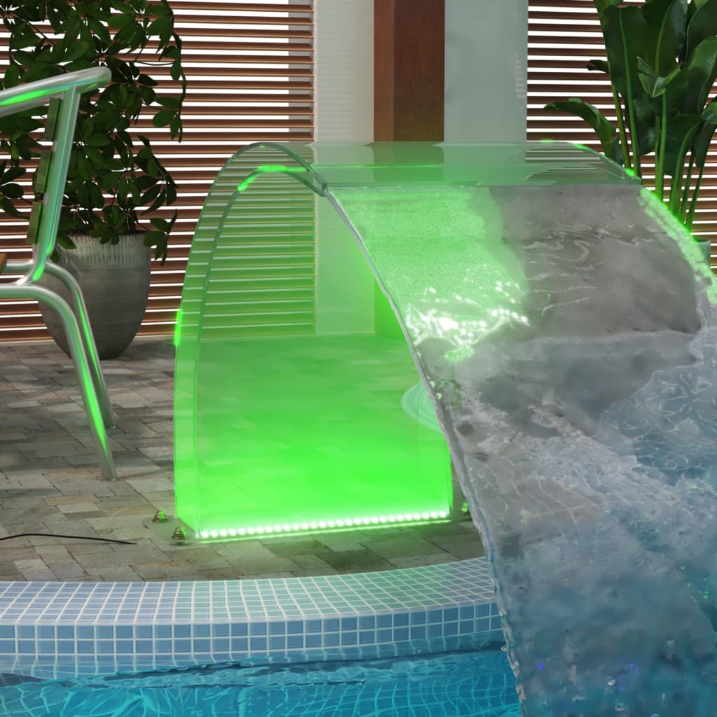 Acrylic RGB LED Pool Fountain 50cm 