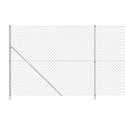 Wire fence with silver flange 2.2x10 m