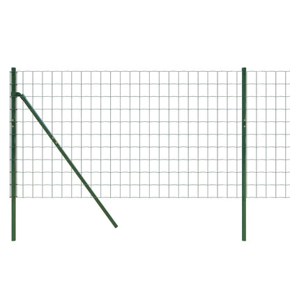 Green galvanized steel wire fence 0.8x25m