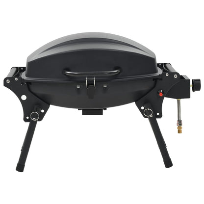 Portable gas barbecue with 1 black cooking zone