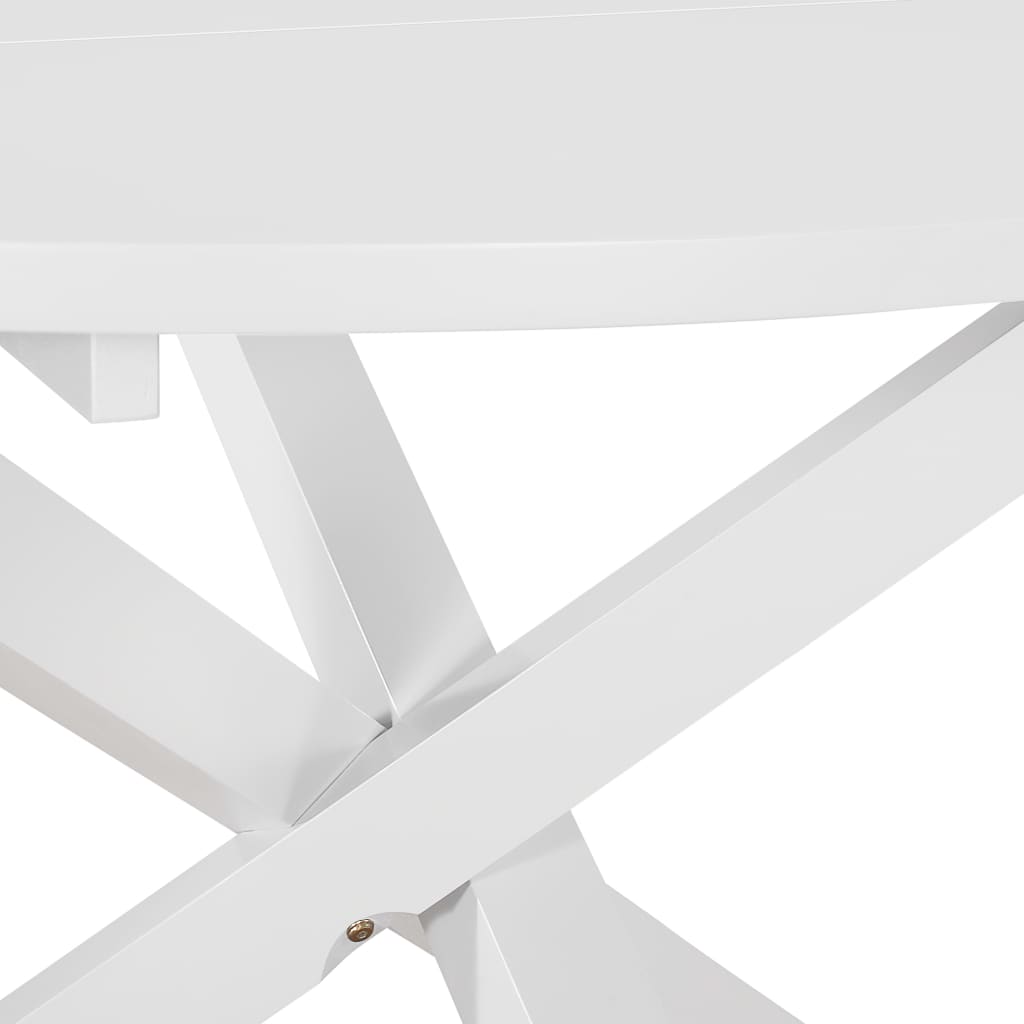 5-piece dining furniture set white MDF