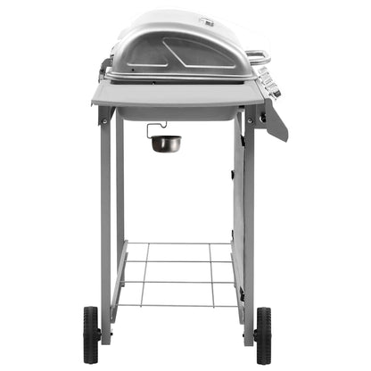 Silver 4 burner gas barbecue