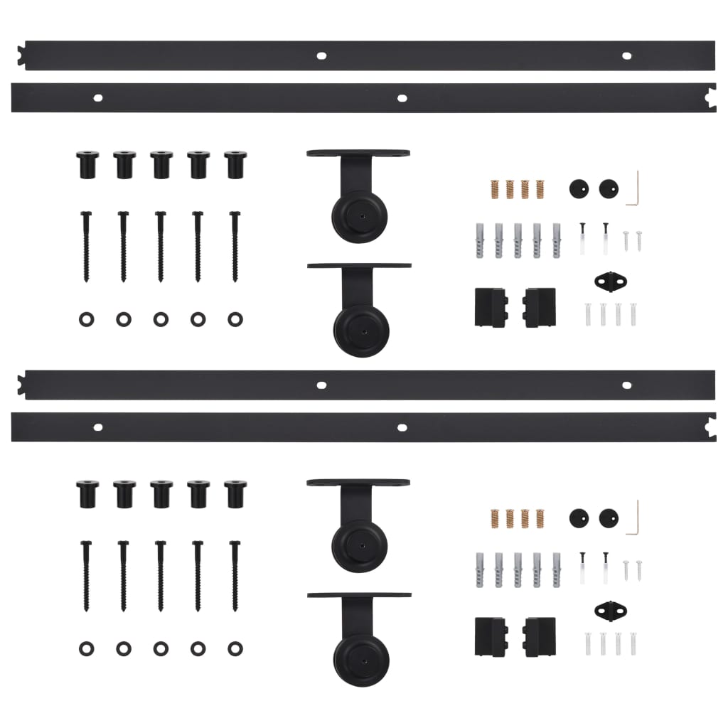 SKIEN steel sliding door hardware kit, various sizes 