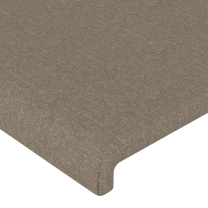 Taupe gray fabric headboard 100x5x78/88 cm