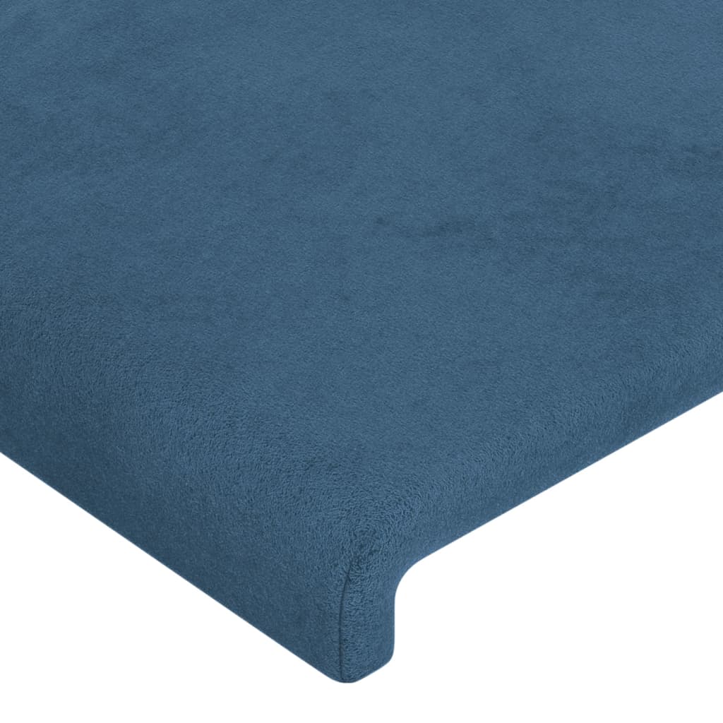 Blue velvet headboard 100x5x78/88 cm