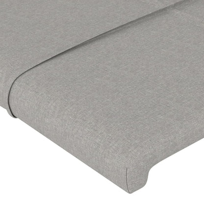 Light grey fabric headboard 100x5x78/88 cm