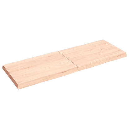 Tablero de mesa madera maciza borde natural 140x50x(2-6) cm