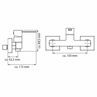 EISL CALVINO single-lever shower mixer chrome 