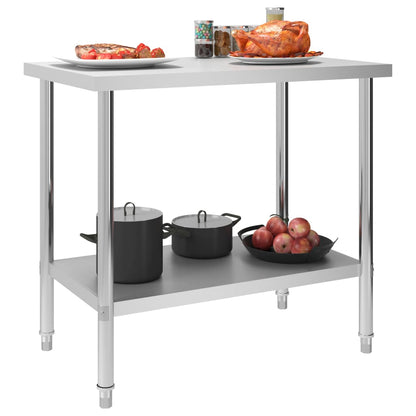 Mesa de trabajo para cocina acero inoxidable varias medidas