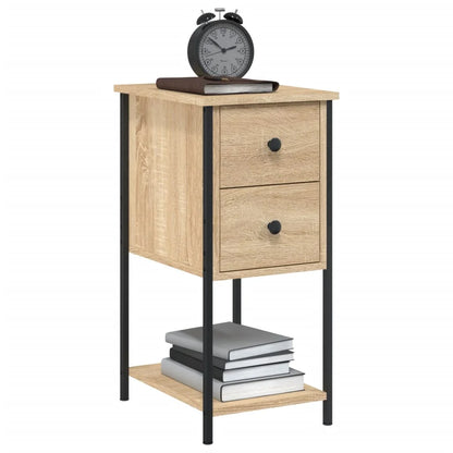 Bedside tables 2 pcs Sonoma oak engineered wood 32x42x70 cm