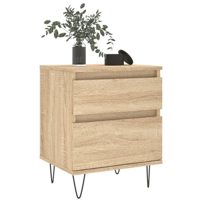 Sonoma Oak Engineered Wood Bedside Table 40x35x50 cm