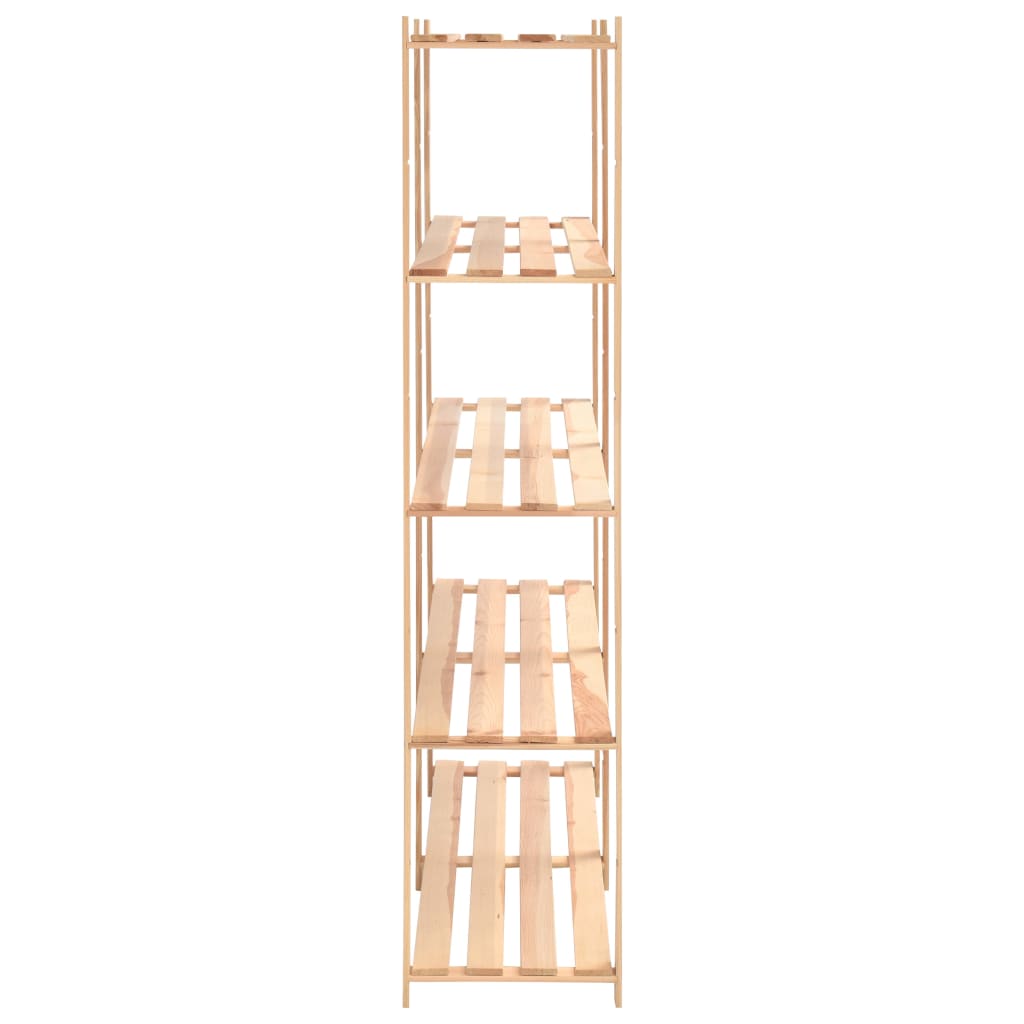 5-level shelving unit, 10 units, solid pine wood, 500 kg