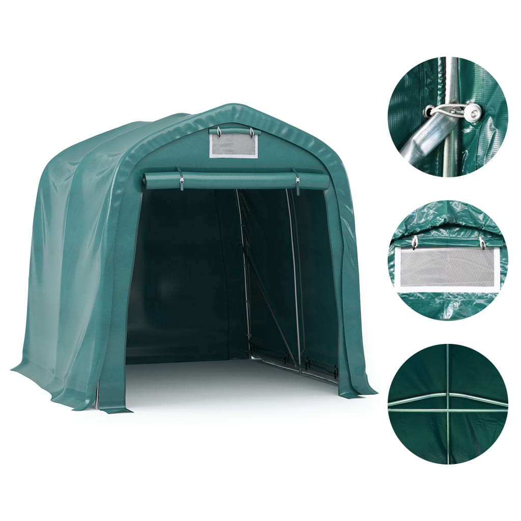 Green PVC storage garage tent