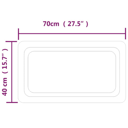 vidaXL Espejo de baño con LED 40x70 cm