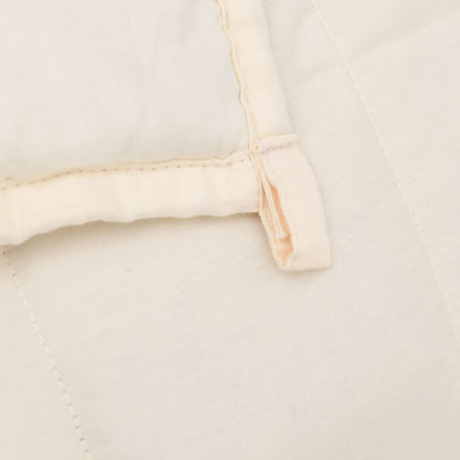 Weighted blanket light cream fabric 152x203 cm 7 kg